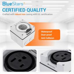 [Lifetime Warranty] NEMA 6-50R Outdoor Power Outlet Box, 50A 250V 3 Pole 4 Wire thumbnail 4