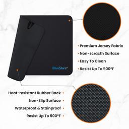 Silicone Stove Top Cover, 28.5x20.5, Black thumbnail 4