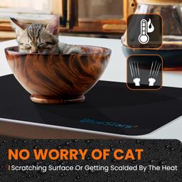 Silicone Stove Top Cover, 28.5x20.5, Black thumbnail 1