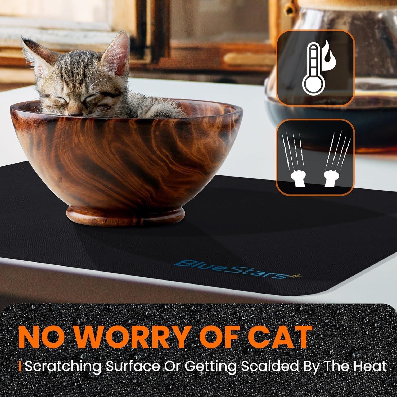 Silicone Stove Top Cover, 28.5x20.5, Black image 1