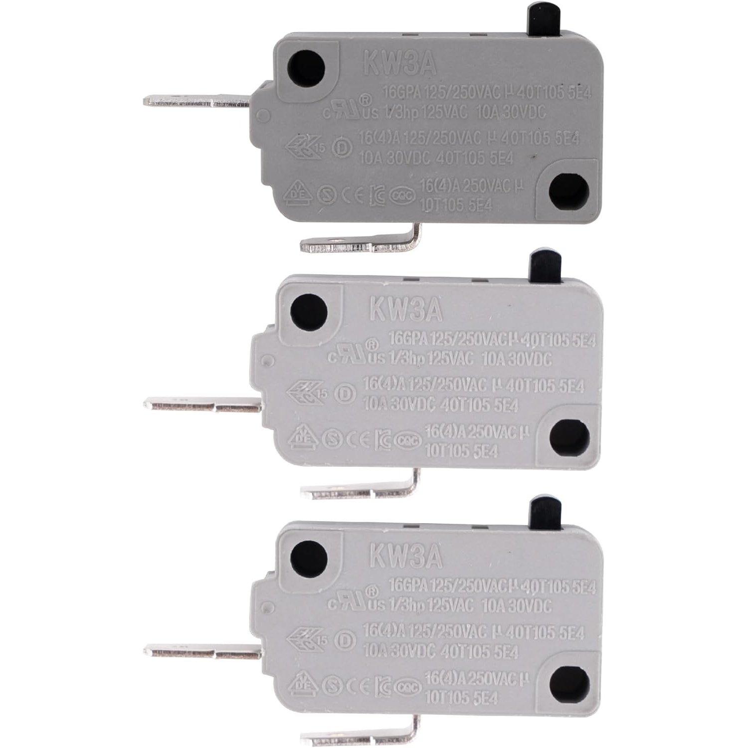 KW3A Microwave Oven Door Switch 16Amp 125V/250V Door Interlock Switch Kit image 0