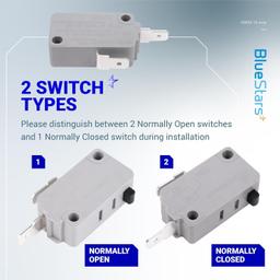 KW3A Microwave Oven Door Switch 16Amp 125V/250V Door Interlock Switch Kit thumbnail 6