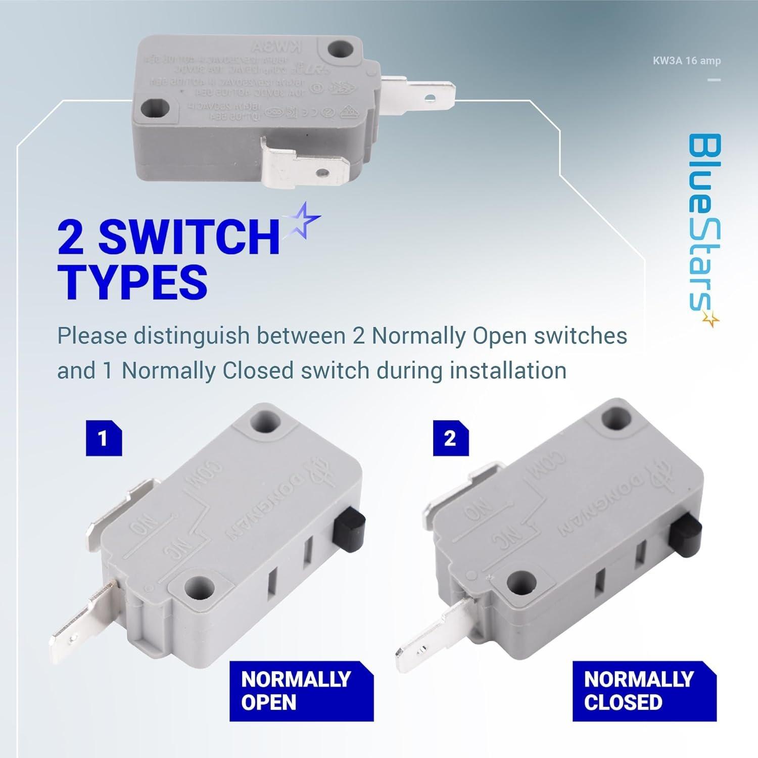 KW3A Microwave Oven Door Switch 16Amp 125V/250V Door Interlock Switch Kit image 6