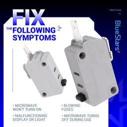 KW3A Microwave Oven Door Switch 16Amp 125V/250V Door Interlock Switch Kit thumbnail 3