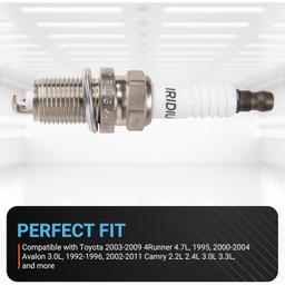 Pack of 6 SK20R11 Spark Plugs Fit For Toyota thumbnail 3