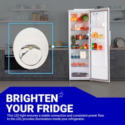 [Lifetime Warranty] WR55X11132 WR55X25754 Refrigerator LED Light and Cover Replacement - Compatible with GE General Electric Refrigerators - Replaces WR55X26487 WR55X30603 AP5646375 PS4704284 3033142 thumbnail 6