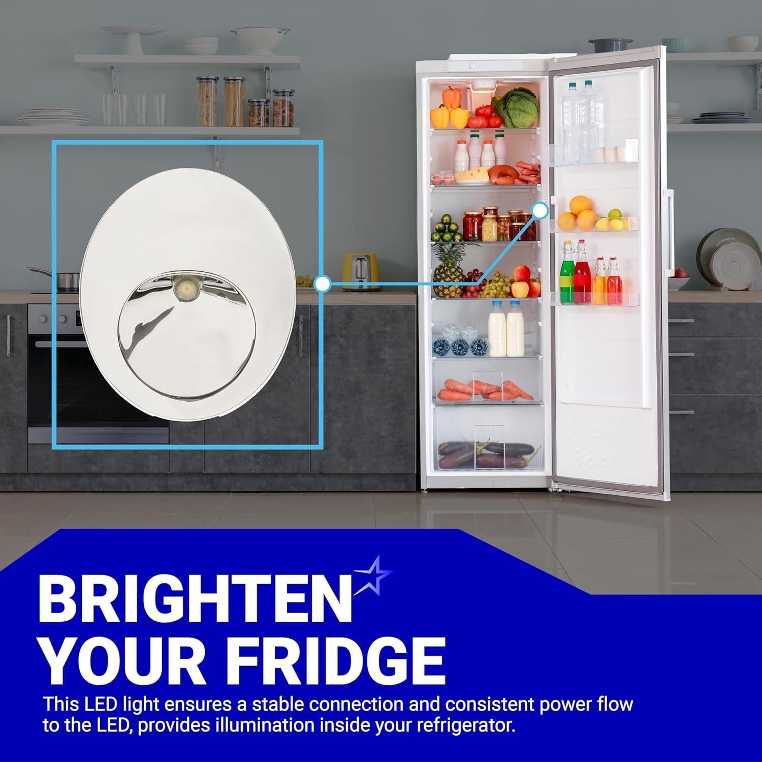 [Lifetime Warranty] WR55X11132 WR55X25754 Refrigerator LED Light and Cover Replacement - Compatible with GE General Electric Refrigerators - Replaces WR55X26487 WR55X30603 AP5646375 PS4704284 3033142 image 6