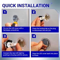 [Lifetime Warranty] WR55X11132 WR55X25754 Refrigerator LED Light and Cover Replacement - Compatible with GE General Electric Refrigerators - Replaces WR55X26487 WR55X30603 AP5646375 PS4704284 3033142 thumbnail 4