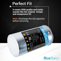 60+5 MFD uf ±5% 370/440 Volt VAC Dual Run Start Round Capacitor thumbnail 1