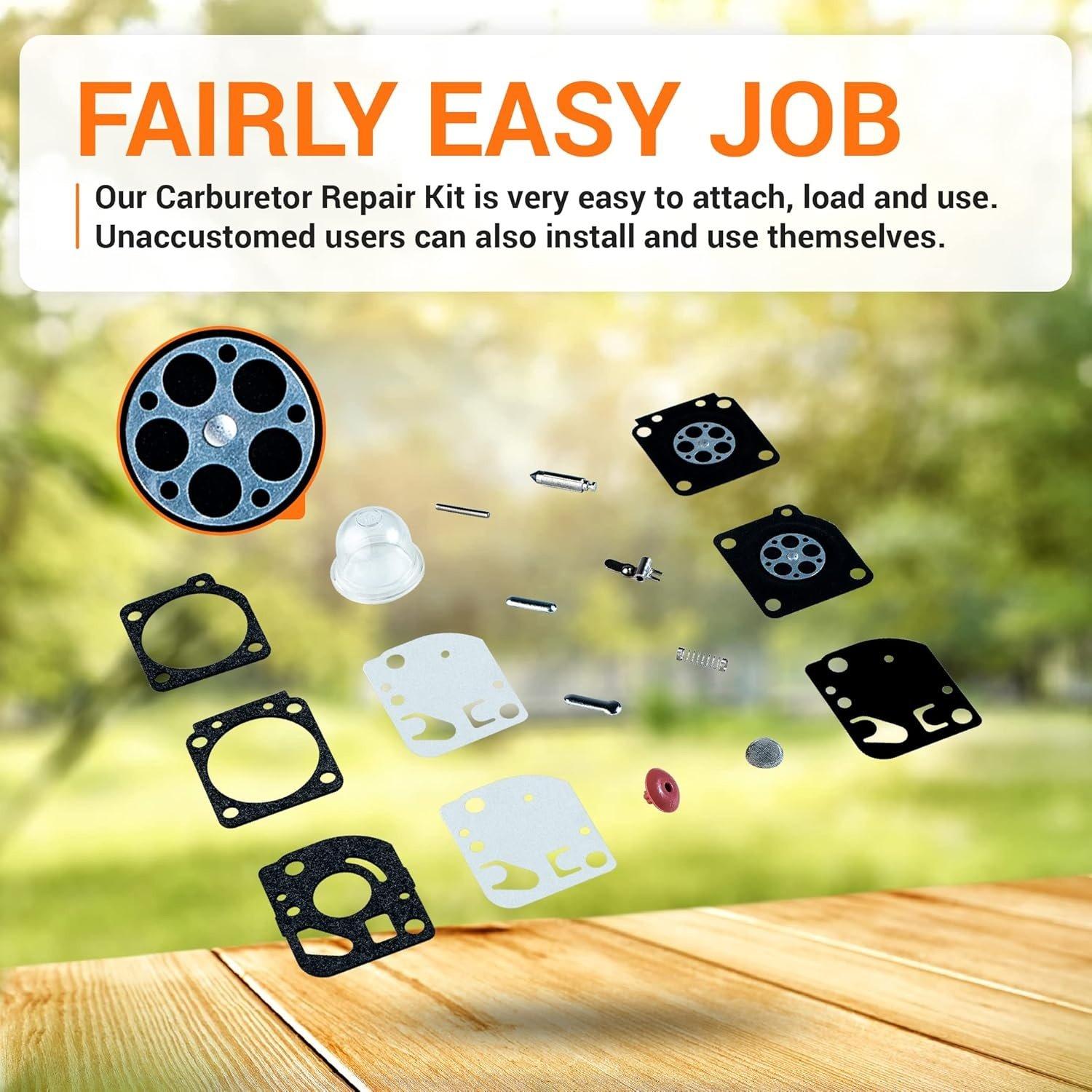 RB-29 Carburetor Rebuild Kit with Primer Bulb image 4