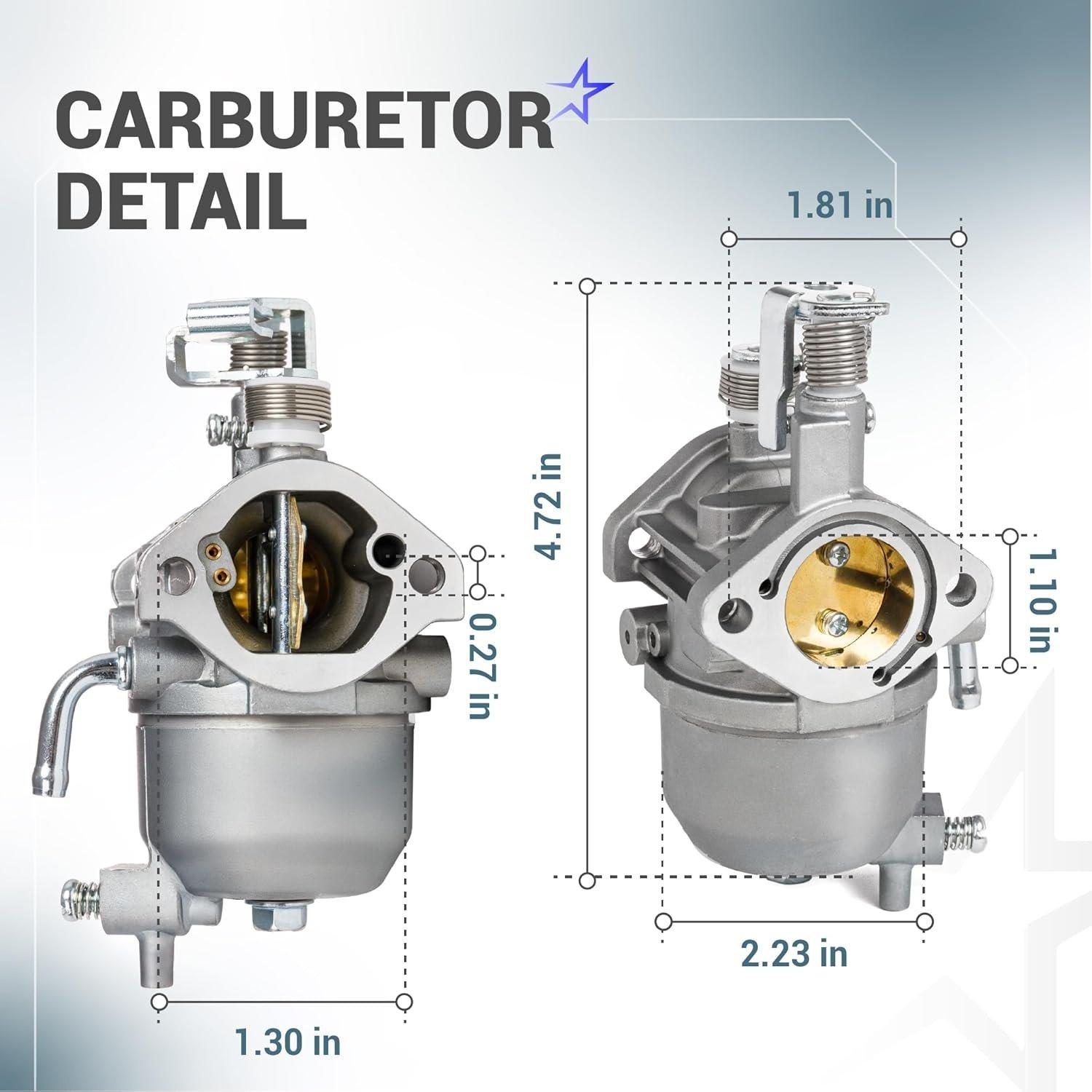 [Lifetime Warranty] Carburetor Kit for Kawasaki 13HP FJ400D Engine - Compatible with EZGO RXV 2008-Up, TXT 2010-2015, Valor 2010-2014 - Includes Fuel Pump image 2