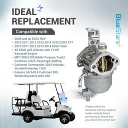 [Lifetime Warranty] Carburetor Kit for Kawasaki 13HP FJ400D Engine - Compatible with EZGO RXV 2008-Up, TXT 2010-2015, Valor 2010-2014 - Includes Fuel Pump thumbnail 6