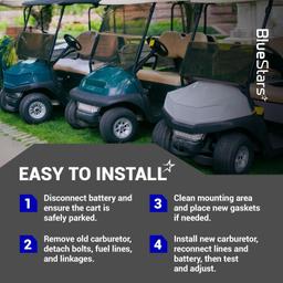 [Lifetime Warranty] Carburetor Kit for Kawasaki 13HP FJ400D Engine - Compatible with EZGO RXV 2008-Up, TXT 2010-2015, Valor 2010-2014 - Includes Fuel Pump thumbnail 7