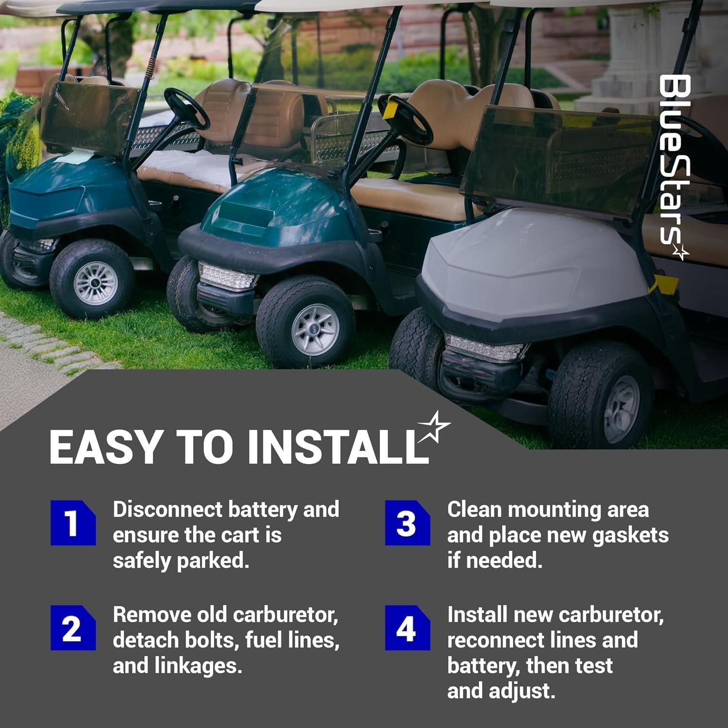 [Lifetime Warranty] Carburetor Kit for Kawasaki 13HP FJ400D Engine - Compatible with EZGO RXV 2008-Up, TXT 2010-2015, Valor 2010-2014 - Includes Fuel Pump image 7