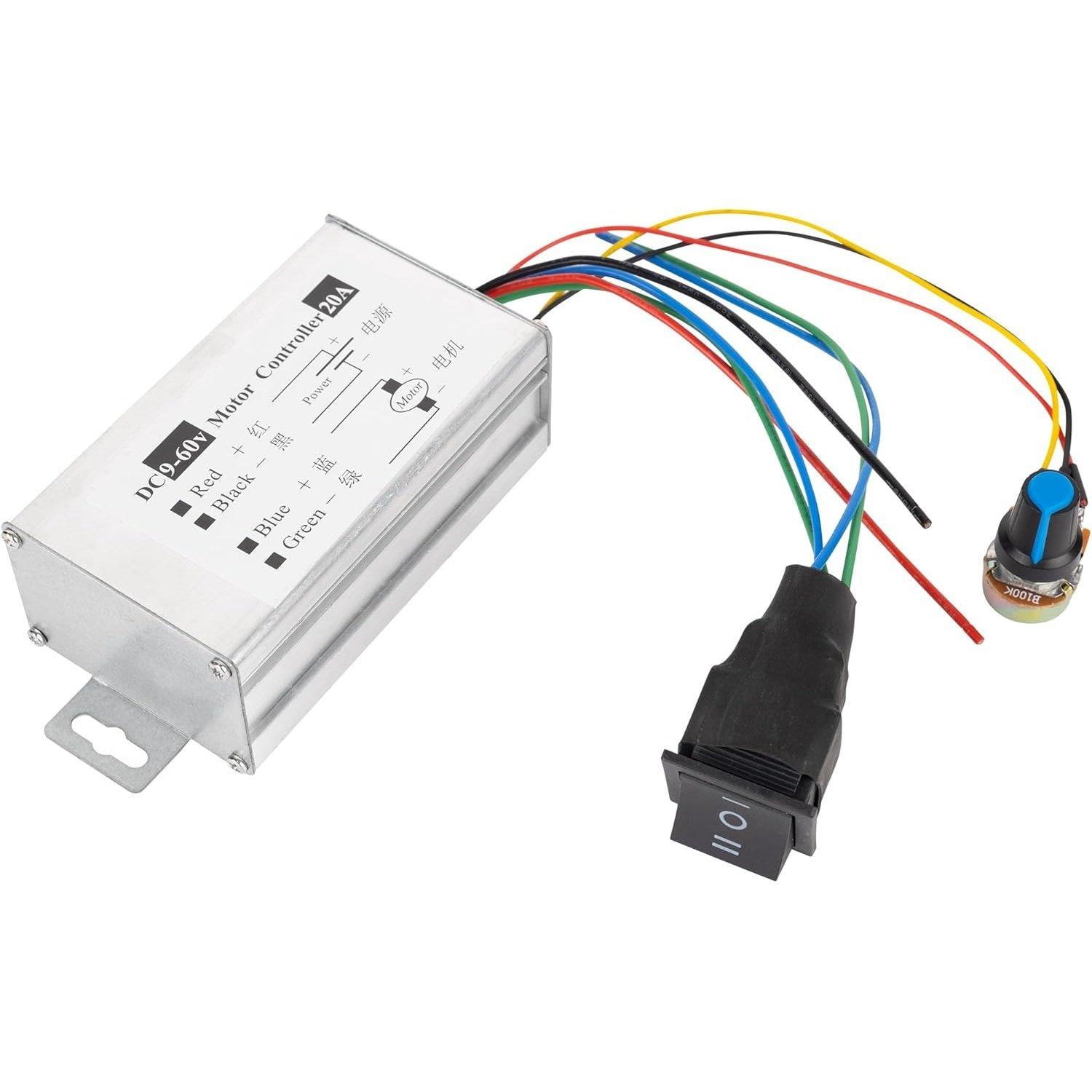 DC Motor Speed Controller with Forward-Brake-Reverse Switch & Adjustable Potentiometer image 0