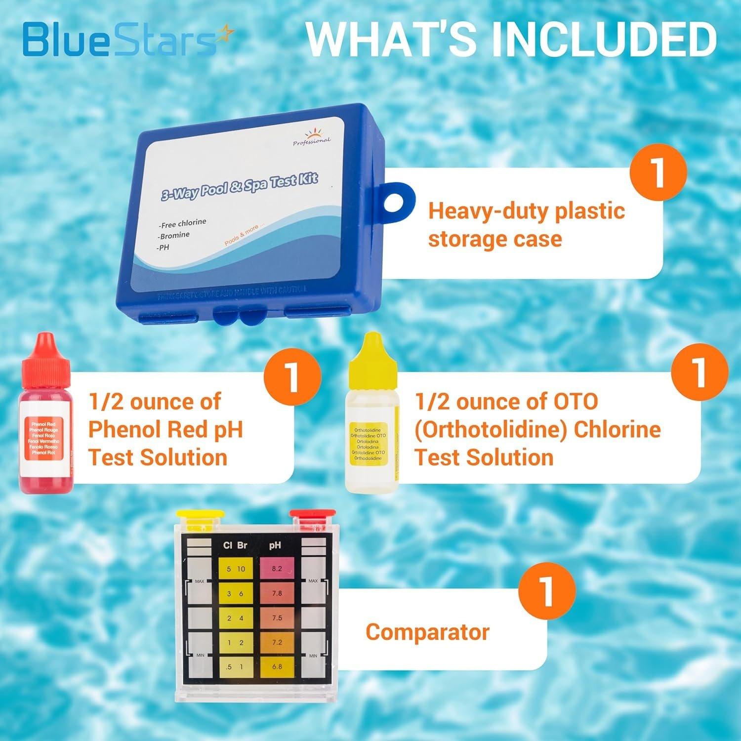 Standard 3-Way Swimming Pool & Spa Water Test Kit - Test Water for pH, Chlorine, and Bromine image 5