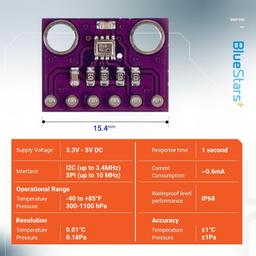 [Lifetime Warranty] BME280 3.3V Atmospheric Pressure Sensor - Pack of 2 thumbnail 5