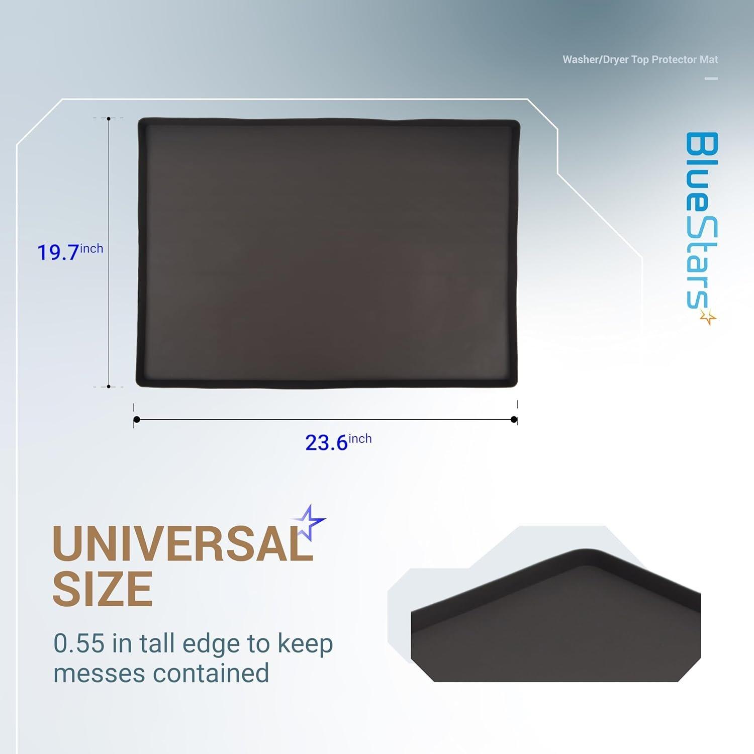 23.6" x 19.7" Silicone Washer Dryer Top Protector Mat image 5
