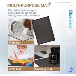 23.6" x 19.7" Silicone Washer Dryer Top Protector Mat thumbnail 4