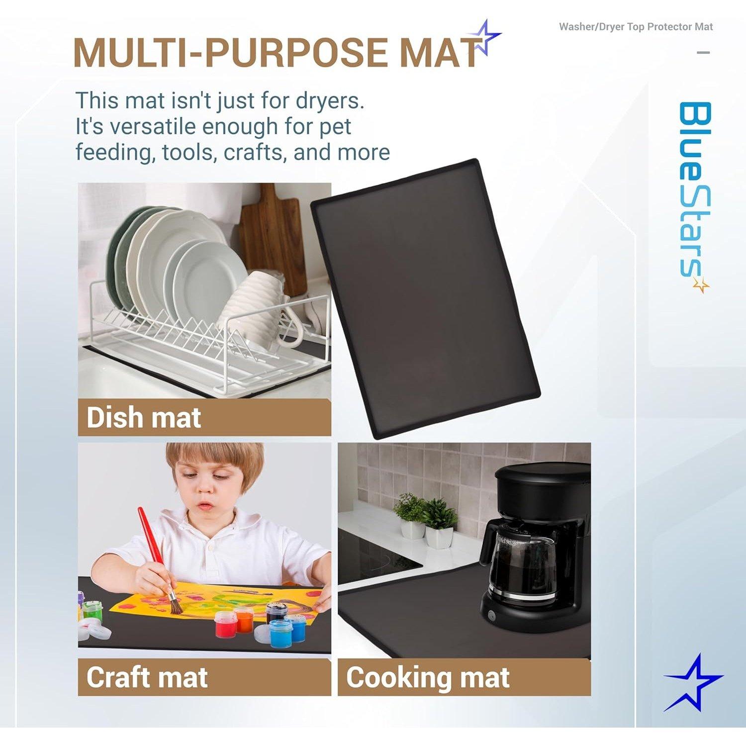 23.6" x 19.7" Silicone Washer Dryer Top Protector Mat image 4