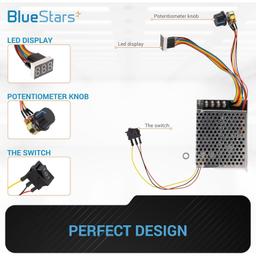 10-55V 12V 24V 36V 48V 60A 15KHZ PWM DC Brushed Motor Speed Controller Switch thumbnail 4