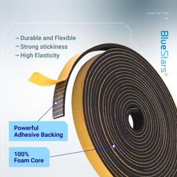 [Lifetime Warranty] Adhesive Door & Window Foam Tape 1/2"W x 1/8" T 33ft thumbnail 2