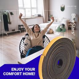 [Lifetime Warranty] Adhesive Door & Window Foam Tape 1/2"W x 1/8" T 33ft thumbnail 5