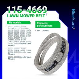 [Lifetime Warranty] 115-4669 Drive Belt - Compatible with 22 inch Toro Recycler Lawn Mower thumbnail 5