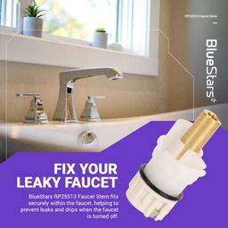 [Lifetime Warranty] RP25513 Faucet Stem Compatible with Delta Faucet - Pack of 2 thumbnail 2