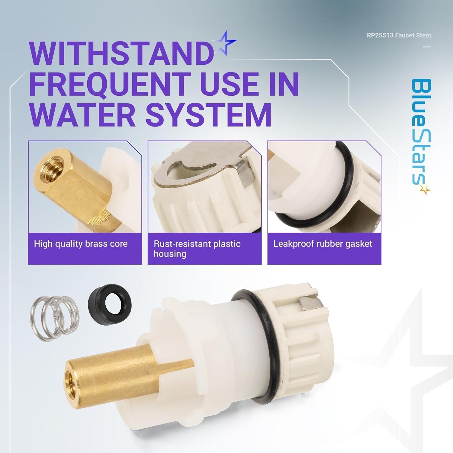 [Lifetime Warranty] RP25513 Faucet Stem Compatible with Delta Faucet - Pack of 2 image 5