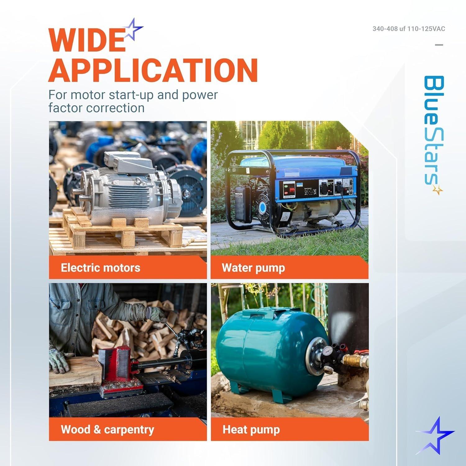 [Lifetime Warranty] 340-408 uF MFD 110-125 VAC ±20% Round Start Capacitor 50/60 Hz - Fits Single-Phase Motors, Gear Motors image 8