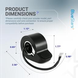 [Lifetime Warranty] Electric Scooter Thumb Throttle Compatible with GXL V2/Apex/Apex Pro/Apex XL/XR Elite thumbnail 1