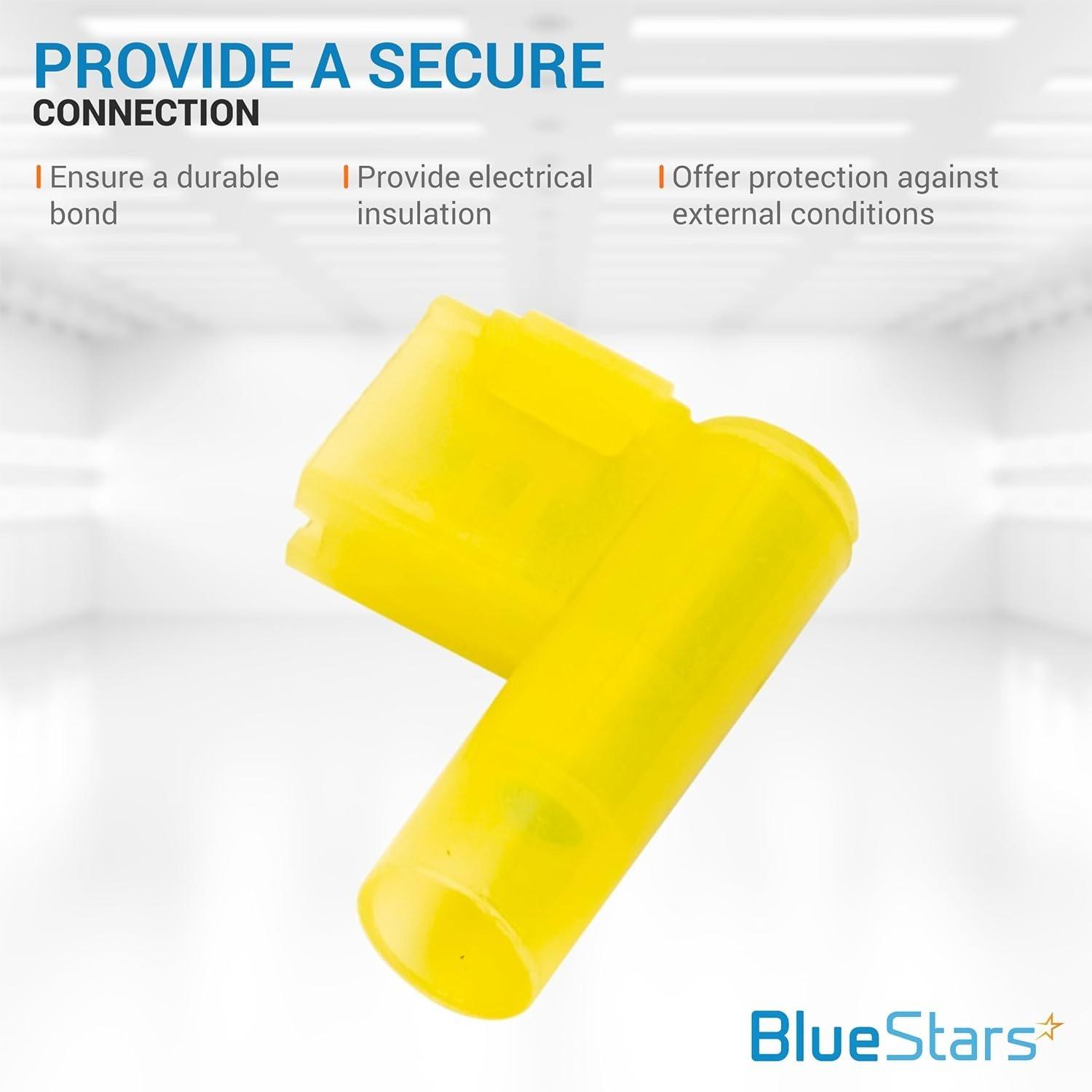 [Lifetime Warranty] 100 PCS Yellow Flag Spade Terminals Female image 3