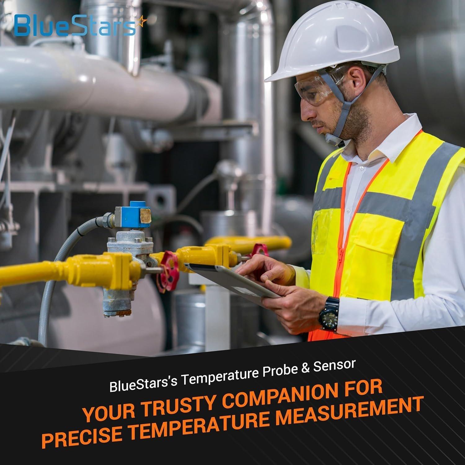 [Lifetime Warranty] Pack of 5 Temperature Probe for TM902C Yellow or Orange Temperature Measuring Line image 4