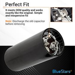 145-175 uF MFD 50/60 Hz 220-250 VAC Volts Round Start Capacitor thumbnail 2