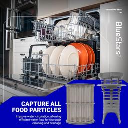 [Lifetime Warranty] 645038 Dishwasher Drain Mesh Micro Filter - Compatible with Bosch Thermador Kenmore Dishwashers - Replaces 00651097 1560725 AH3479708 AP4339631 PS8730270 thumbnail 2