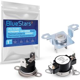 [Lifetime Warranty] 137032600 134120900 Dryer Thermal Limiter & 3204267 Thermostat Replacement Kit - Compatible with Frigidaire & Kenmore Dryers - Replace 3205659 1489053 AP4368739 thumbnail 0