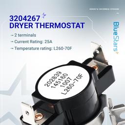 [Lifetime Warranty] 137032600 134120900 Dryer Thermal Limiter & 3204267 Thermostat Replacement Kit - Compatible with Frigidaire & Kenmore Dryers - Replace 3205659 1489053 AP4368739 thumbnail 5