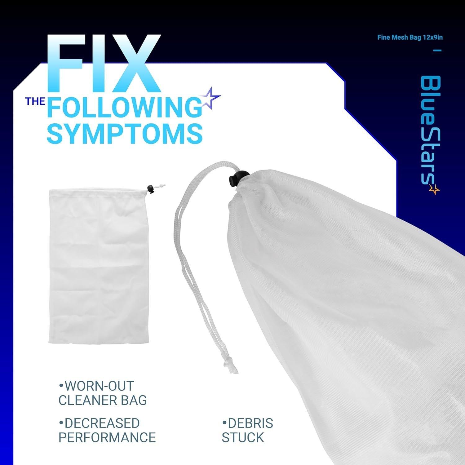 Pool Vacuum Cleaner Mini Fine Mesh Bag 12 x 9” with Pull-N-Lock Cord image 5