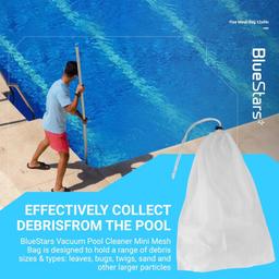 Pool Vacuum Cleaner Mini Fine Mesh Bag 12 x 9” with Pull-N-Lock Cord thumbnail 4