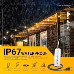 [Lifetime Warranty] 12V LED Power Supply Driver 60W 5A AC 100-240V to 12V DC Transformer IP67 Waterproof thumbnail 3