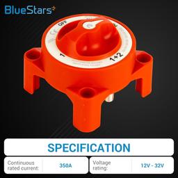 [Lifetime Warranty] 350A 9002E e-Series Battery Switch 350A Continuous 12V to 32V Battery Combiner and Selector Switch 4 Position thumbnail 5