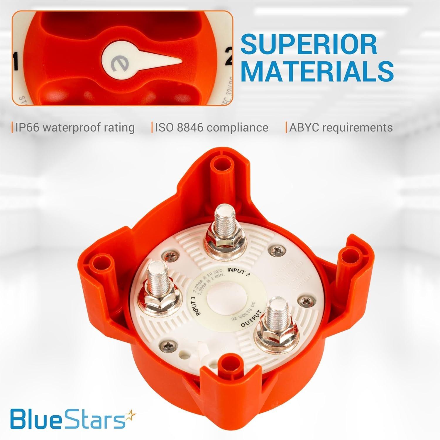 [Lifetime Warranty] 350A 9002E e-Series Battery Switch 350A Continuous 12V to 32V Battery Combiner and Selector Switch 4 Position image 6