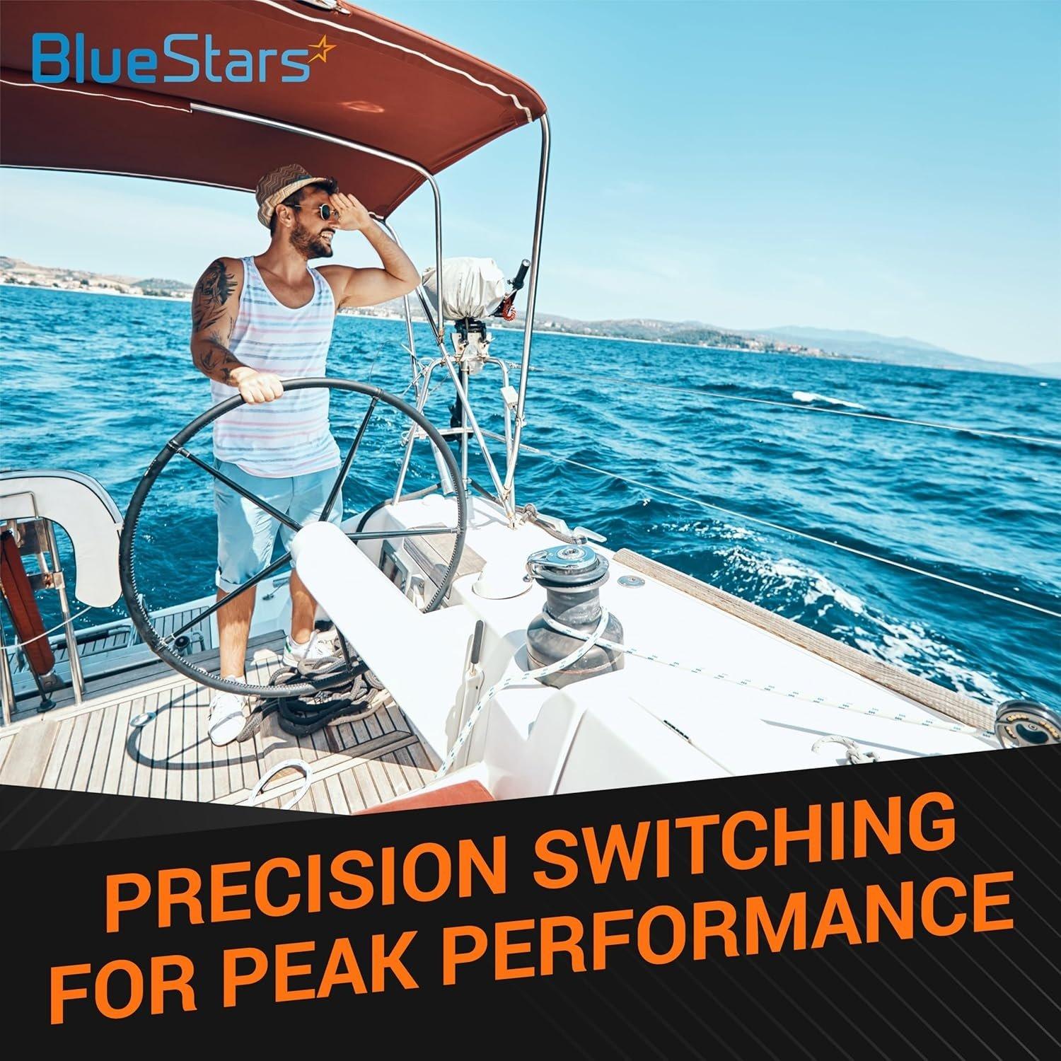 [Lifetime Warranty] 350A 9002E e-Series Battery Switch 350A Continuous 12V to 32V Battery Combiner and Selector Switch 4 Position image 3