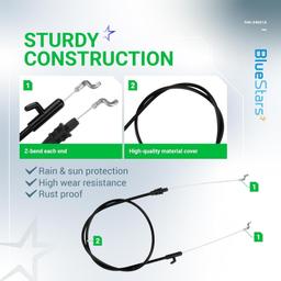 2 pcs 946-04661A Control Cable thumbnail 8