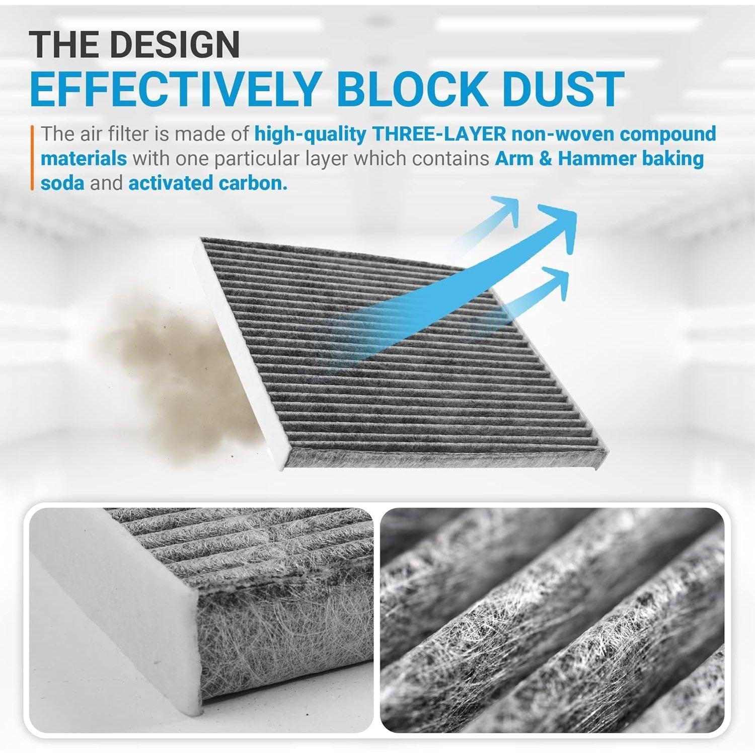 [Lifetime Warranty] CF11819 CP819 Activated Cabin Carbon Air Filter image 5