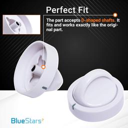 [Lifetime Warranty] 131873500 Dryer Timer Knob Switch Replacement - Compatible with Frigidaire Dryers - Replaces 134042600 PS418921 AP2107778 - Pack of 2 thumbnail 2