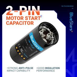 [Lifetime Warranty] 145-175 uF MFD 220-250 VAC CD60 50/60 Hz Round Motor Start Capacitor - Fits Pool Pump, Well Pump thumbnail 6