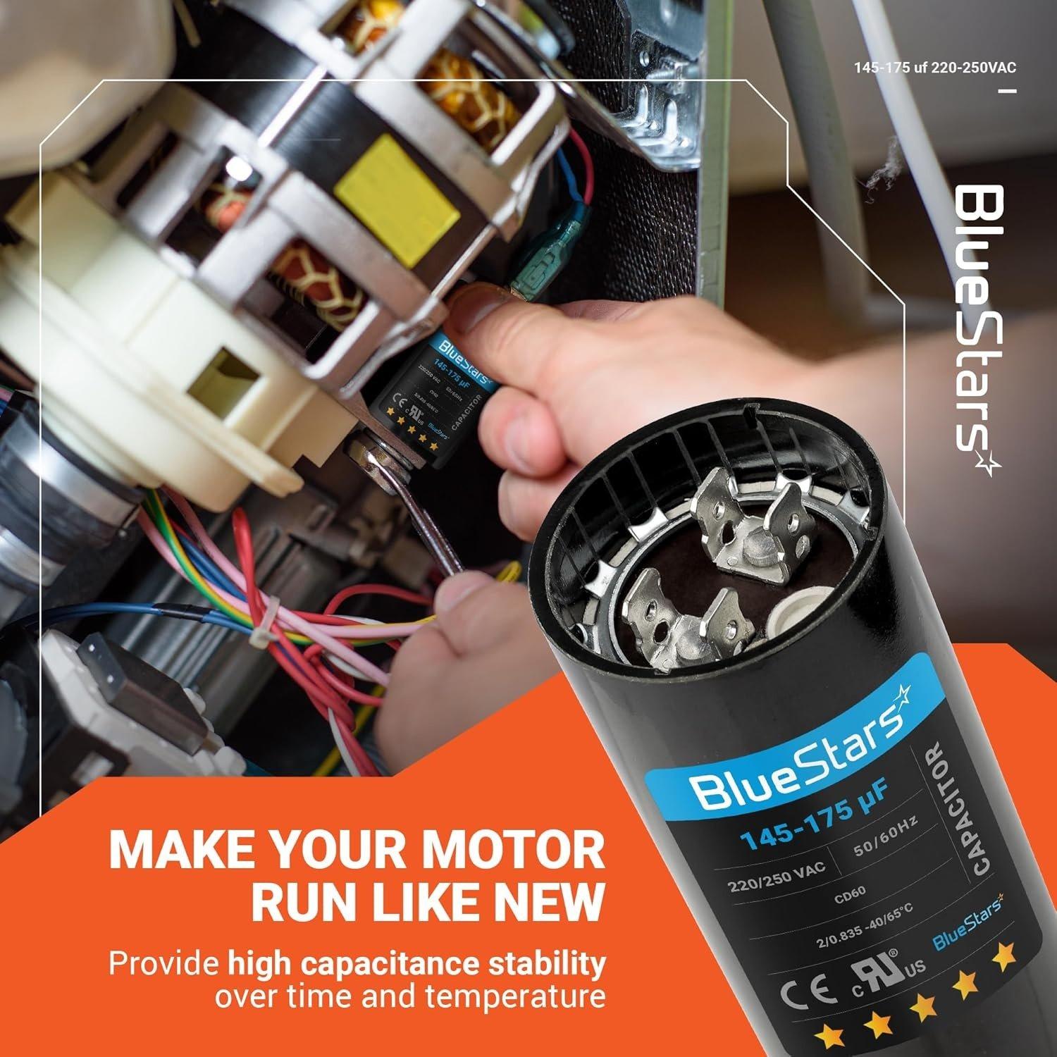 [Lifetime Warranty] 145-175 uF MFD 220-250 VAC CD60 50/60 Hz Round Motor Start Capacitor - Fits Pool Pump, Well Pump image 8