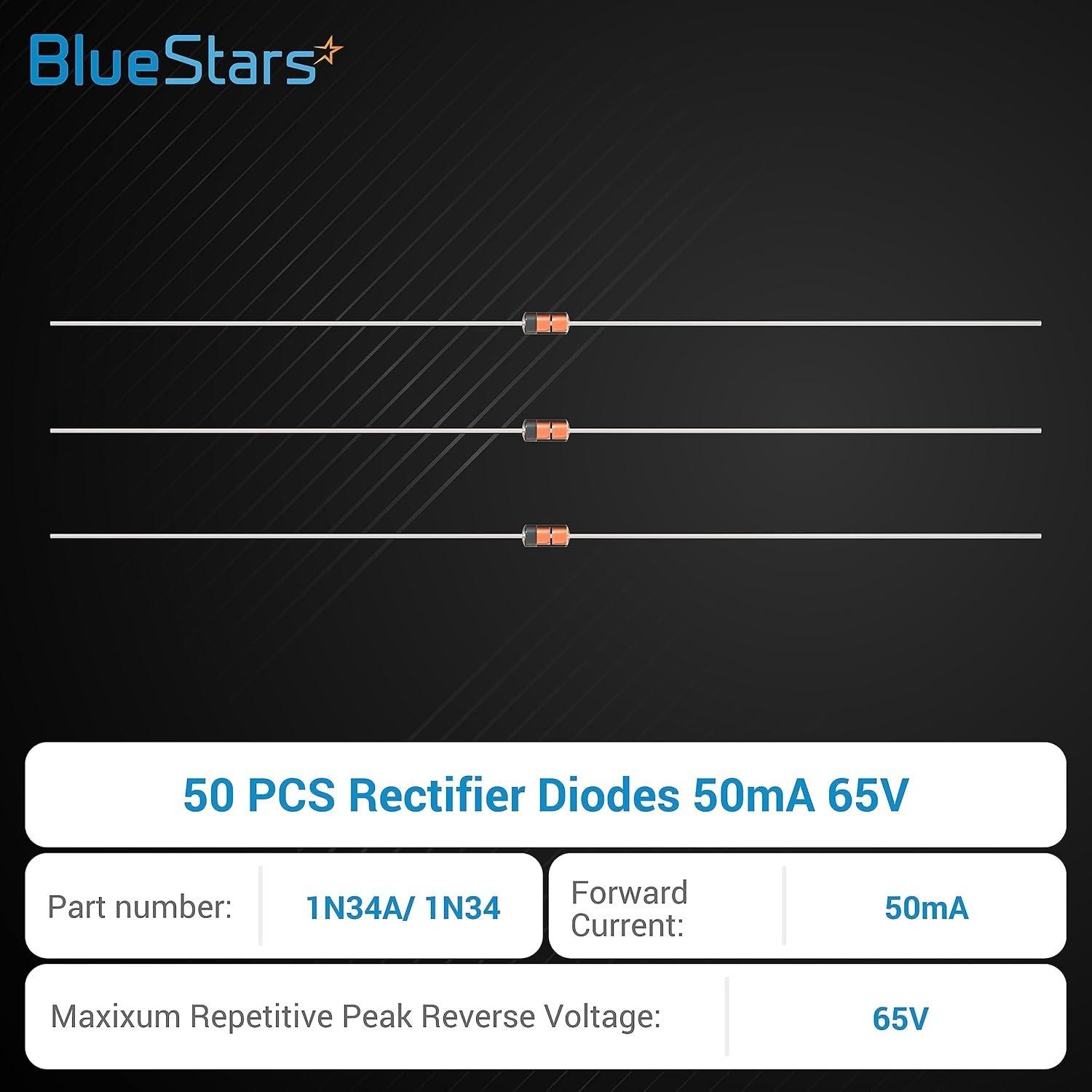 [Lifetime Warranty] 1N34A 1N34 Schottky Barrier Rectifier Blocking Diodes 50mA 65V image 3